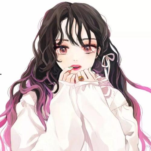 网红小红书动漫照片女生,小红书上的青春风采